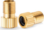 2PCS Brass Presta Valve Adapter, Convert Presta to Schrader Adaptor, Inflate Tire Using Standard Pump or Air Compressor for Bikes, 2 Pack Black Tire Valve Caps(Reticulated Grain Style) - Image 10
