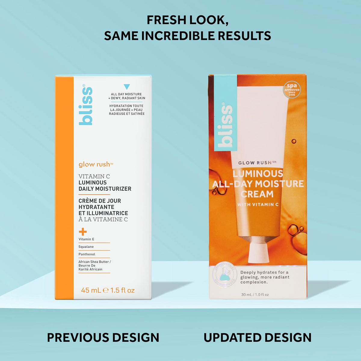 Applying Bliss luminous daily moisturizer on hand