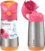 b.box Insulated Water Bottle for Kids, 12 oz Toddler Water Bottle | Stainless Steel Water Bottles Kids, Straw Top + Carry Handle, BPA Free, Leak Proof, Dishwasher Safe, 12m+ - Ocean Breeze - Image 10