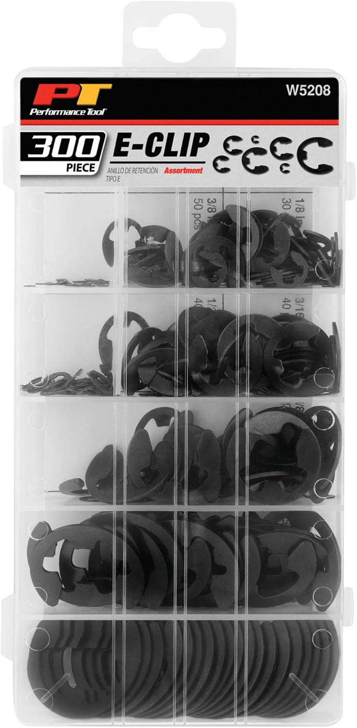 Performance Tool W5208 lid interior featuring illustrated size guide