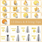 Stainless steel barrel and components of spritz cookie maker