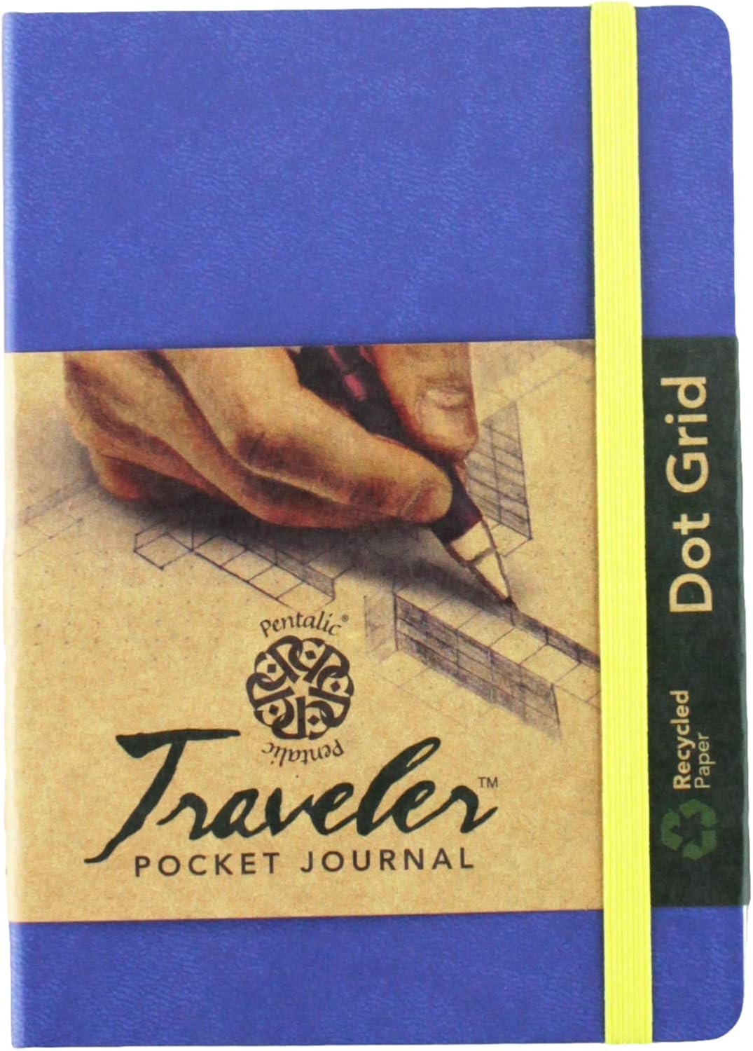 Pentalic 6 x 8" Pocket Dot Grid Traveler Journal, 160 Pages, Olive Green - Image 14
