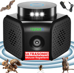 TERMX Ultrasonic Pest Repeller front view showing three transmitters for 360 degree coverage.