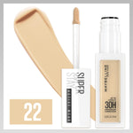 Close up of Maybelline Super Stay concealer packaging