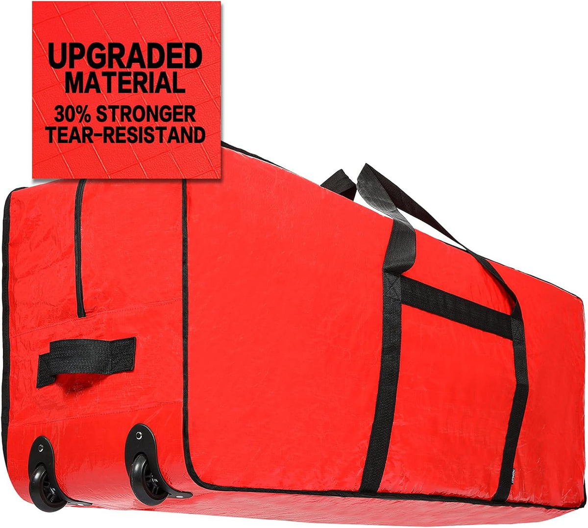 HOMEST holiday tree storage bag featuring reinforced carrying handles