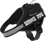 MUMUPET Service Dog Harness, No Pull Reflective Adjustable Vest with Handle, Soft Breathable Padding for Small Dogs, 2 Removable Velcro Patches (Red, S) - Image 12