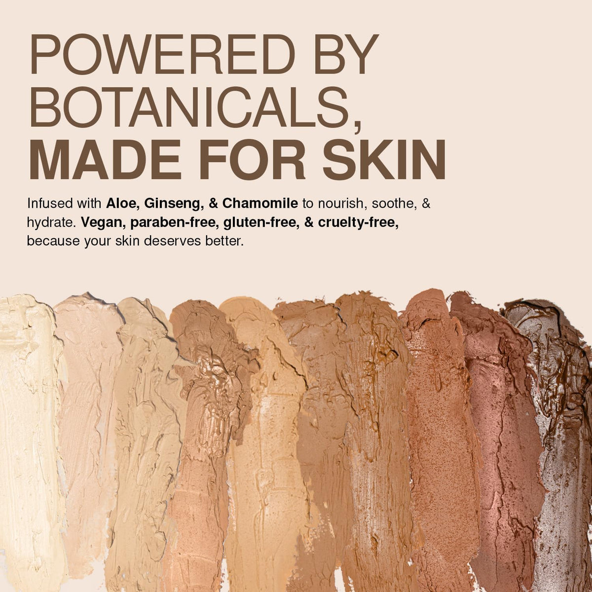 Palladio cream foundation stick shade mocha label