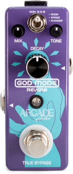 Arcade Audio God Mode Reverb pedal front view guitar effect