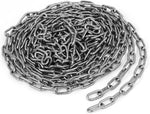 Aexit 304 stainless steel coil chain front view utility chain
