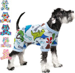 Dog Pajamas Spring Summer Dog Clothes for Small Medium Dogs Girl Boy Cute Soft Puppy Pjs Clothes Doggie Onesies Cat Pet Jammies Outfit (Blue Dinosaur, X-Small) - Image 13