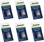 Perimeter Technologies dog fence batteries six pack front view premium pet containment accessory