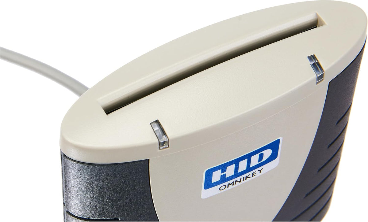 HID OMNIKEY 3121 smart card reader standing base detail