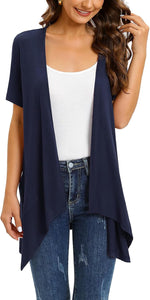 Veryoung floral short sleeve cardigan front view apparel