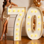 Marquee Numbers 3FT Large Light Up Numbers 3 Birthday Decorations | Anniversary Party Decorations, Warm White Light, Big Stable Signs, Assembly Required, Foam Board 21 Pcs Accessory Set - Image 13