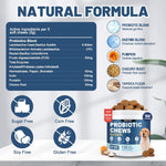 Drool Duke canine probiotics supplement for diarrhea and constipation relief.