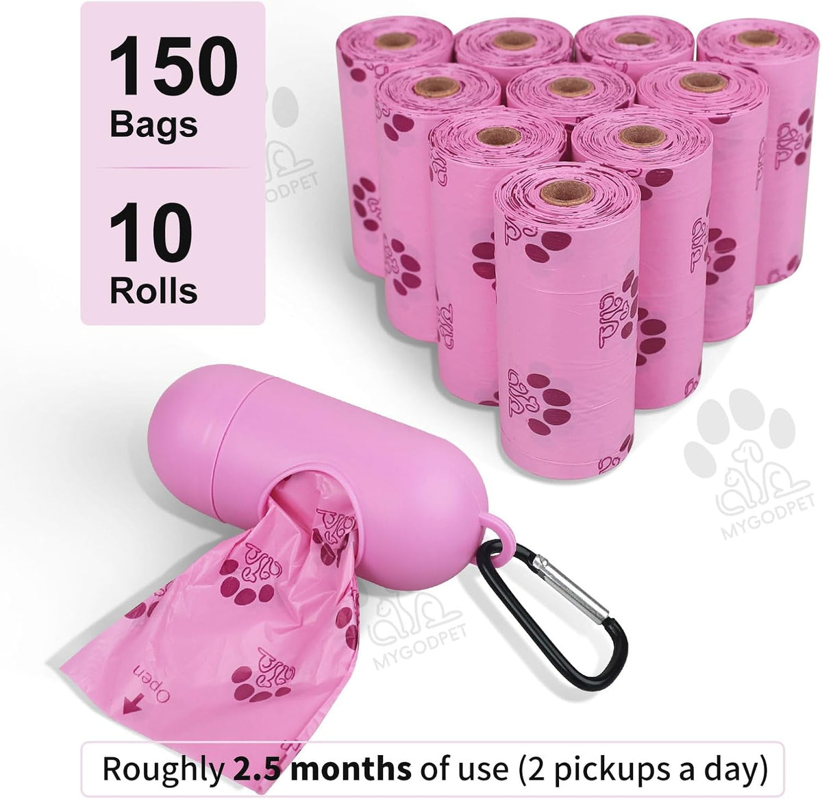 USA imported MYGODPET pet supplies 150 count scented trash rolls on Dropy India.