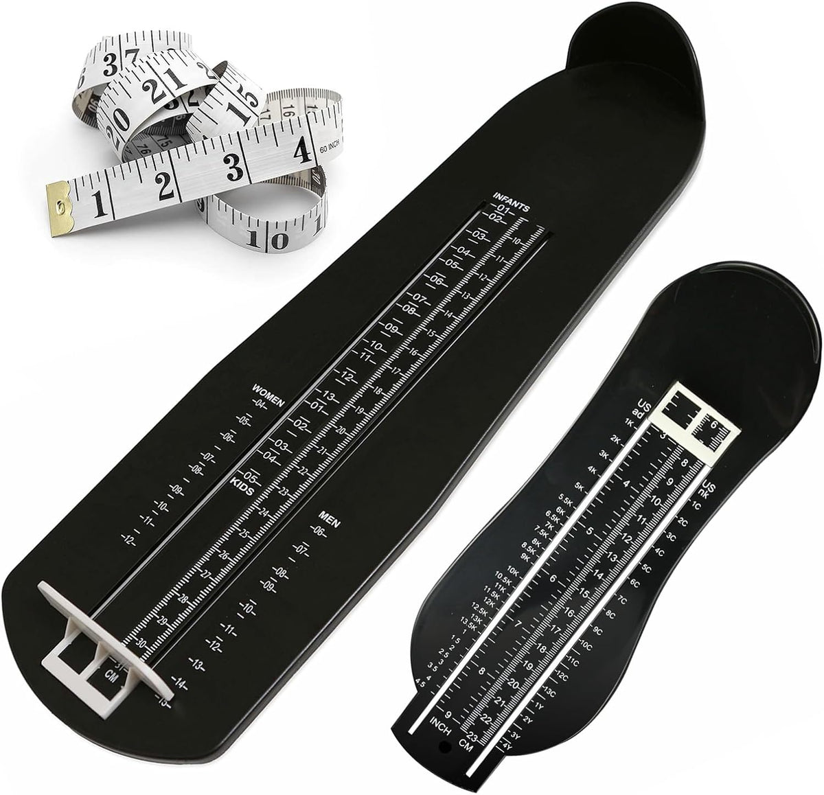 Pozzolanas foot measurement device packaging and components