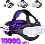AXYBCOOL battery head strap replacement front view showing the ergonomic cushion padding