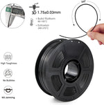 iSANMATE black 3D printer filament spool side angle