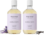 Deep Steep bubble bath lavender vanilla front view bottle