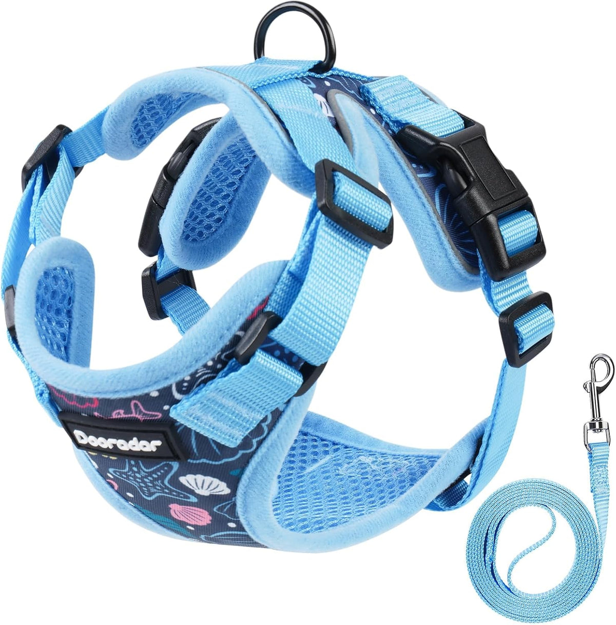 Dooradar Cat Harness and Leash Set, Escape Proof Safe Adjustable Kitten Vest Harnesses for Walking, Easy Control Soft Breathable Mesh Jacket with Reflective Strips for Cats, Pink, Xs - Image 11