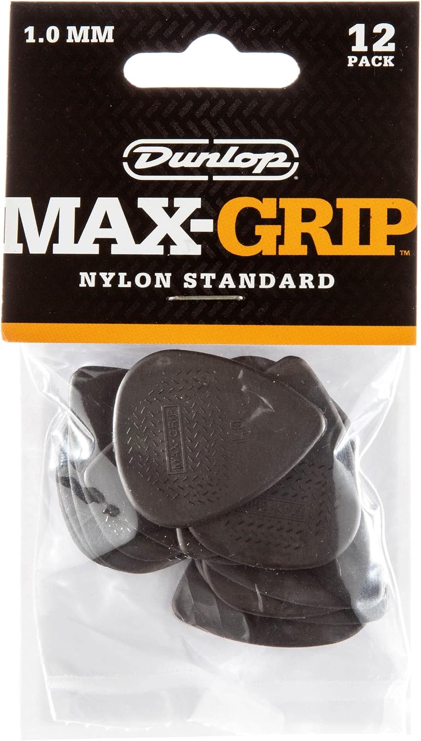 Jim Dunlop Max-Grip(R) Nylon Standard Pick 1.0MM - 12 Pack - Image 2