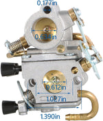 Included spark plug component for Stihl cut off saw tune up kit
