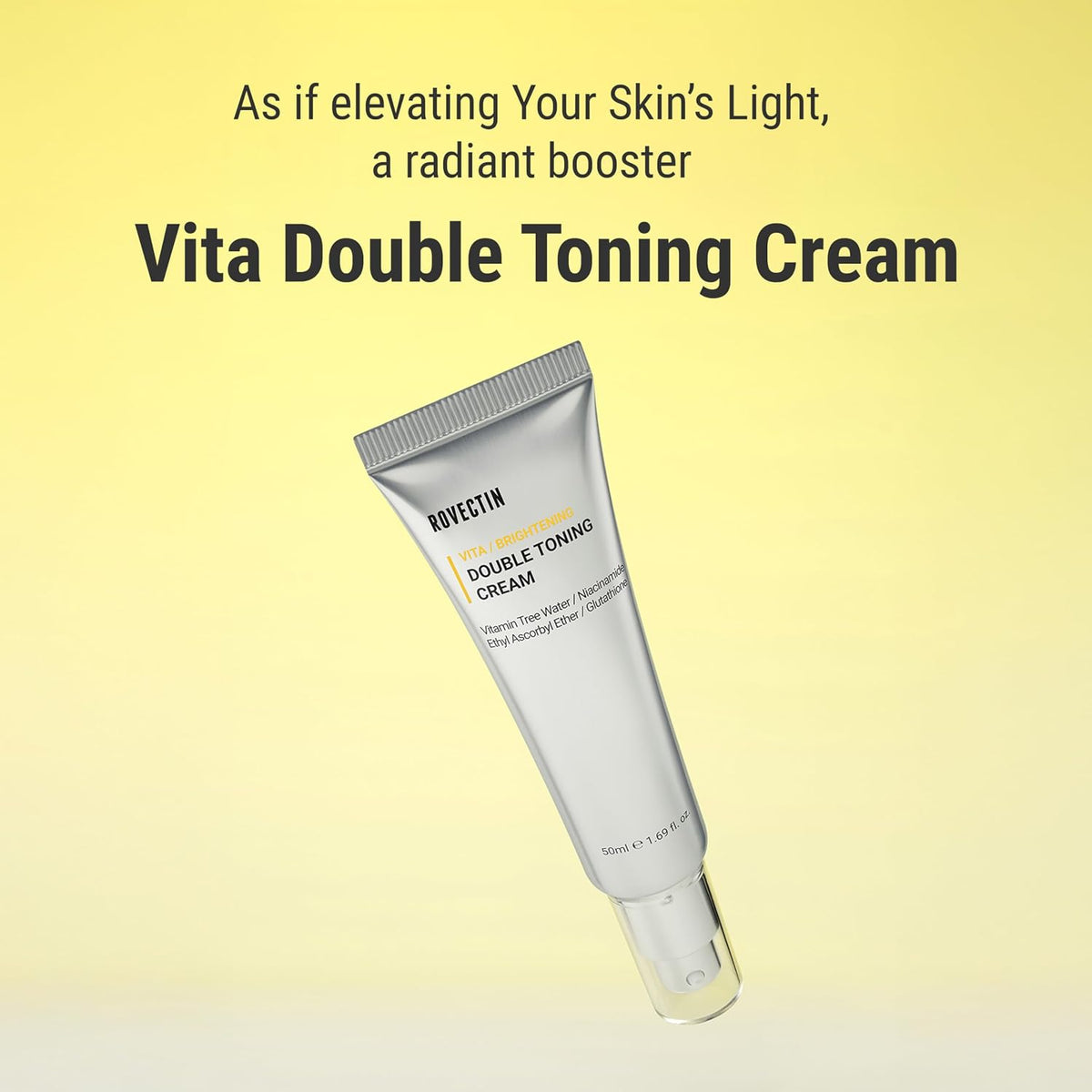 Rovectin Vita Double Toning Cream jar packaging