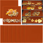 Layhit silicone fruit leather dehydrator sheets front view showing nine piece pack for kitchen food drying.