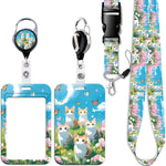 Cool Black ID Badge Holder Lanyard & Retractable Badge Holder Reel Cute Key Lanyard for Women Men Girls Teens Kids for ID Badges Keys(Goth Moon Sun) - Image 12