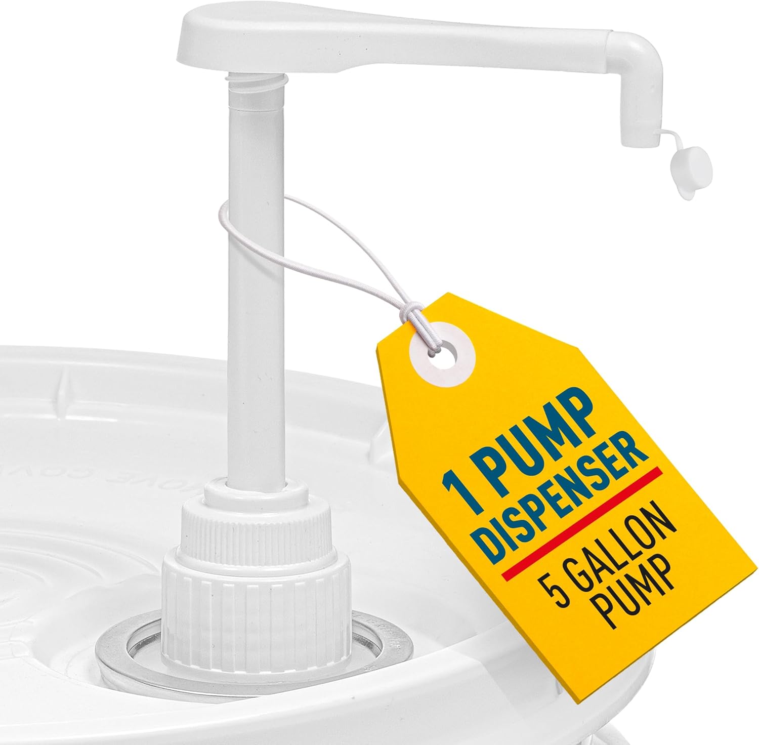 Heavy-Duty 5-Gallon Bucket Pump Dispenser – Compatible with Oil, Laundry Soap, Detergent, Fabric Softener, Degreasers, and More. Includes a Leak-Proof Cap, Making it Ideal for Commercial and Household - Image 1