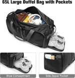 G4Free travel duffle bag showing luggage trolley sleeve on back