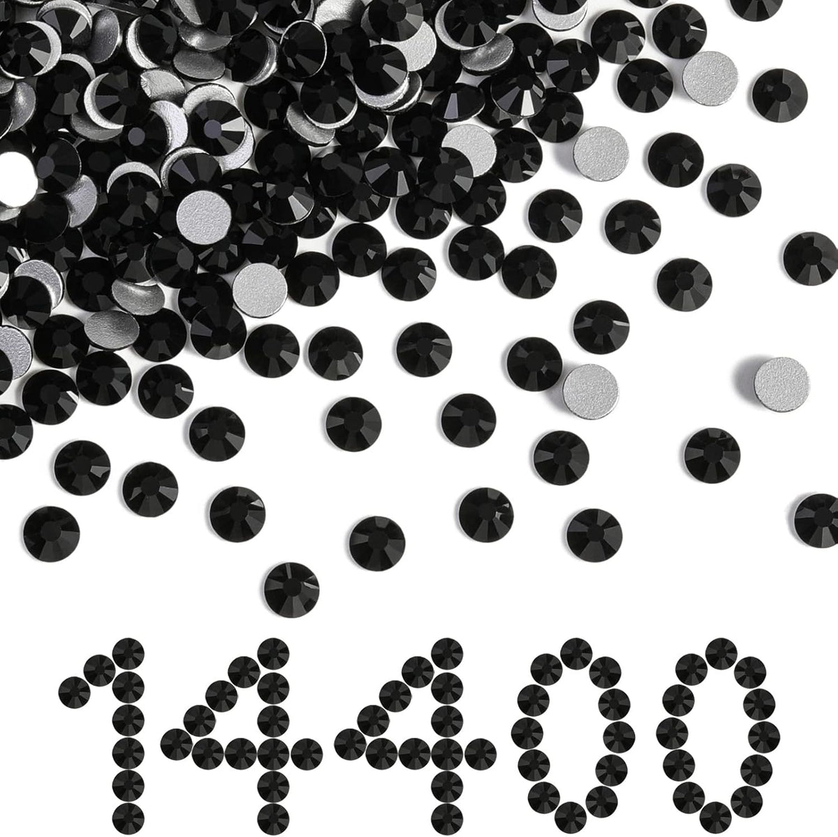 Beadsland Flatback Rhinestones Bulk,14400pcs Crystal Rhinestones for Nails Crafts DIY Decoration, Crystal, SS16, 3.8-4.0mm - Image 10