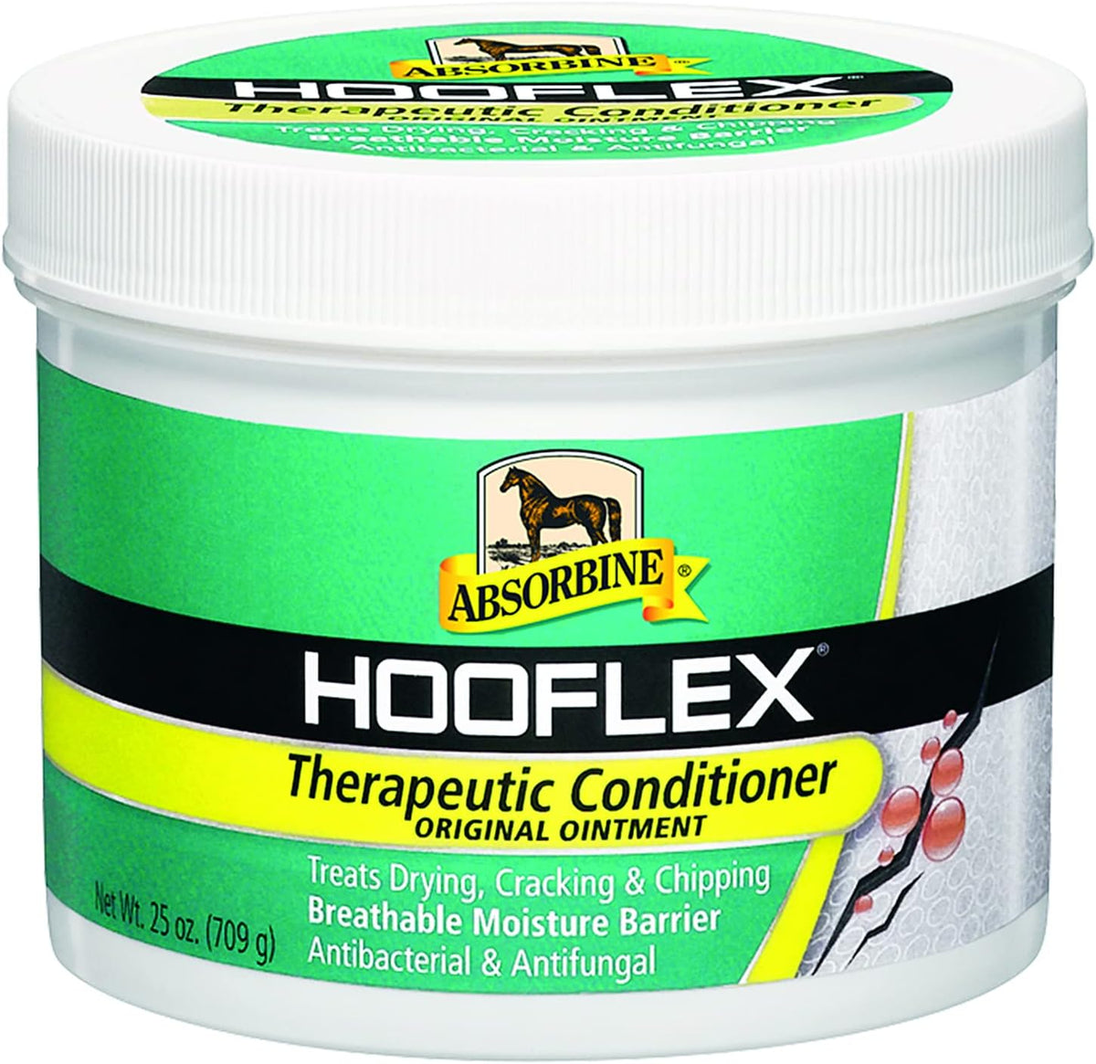 Absorbine Hooflex Therapeutic Conditioner Ointment 25 Ounce front view premium equine hoof care