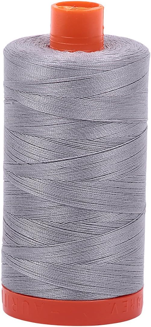 Aurifil Mako Cotton Thread Solid 50wt Mist front view large spool