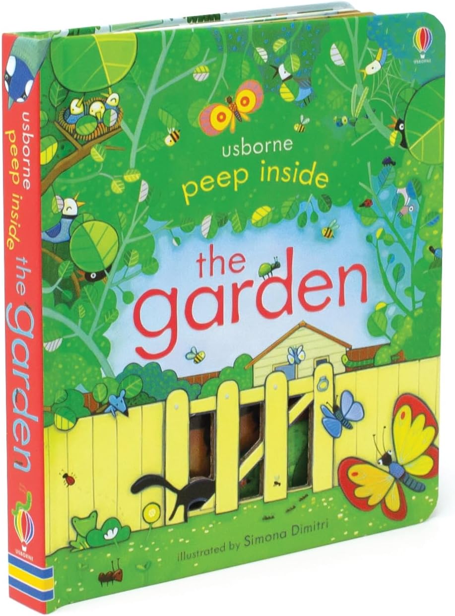 Simona Dimitri illustrated garden wildlife children book spread