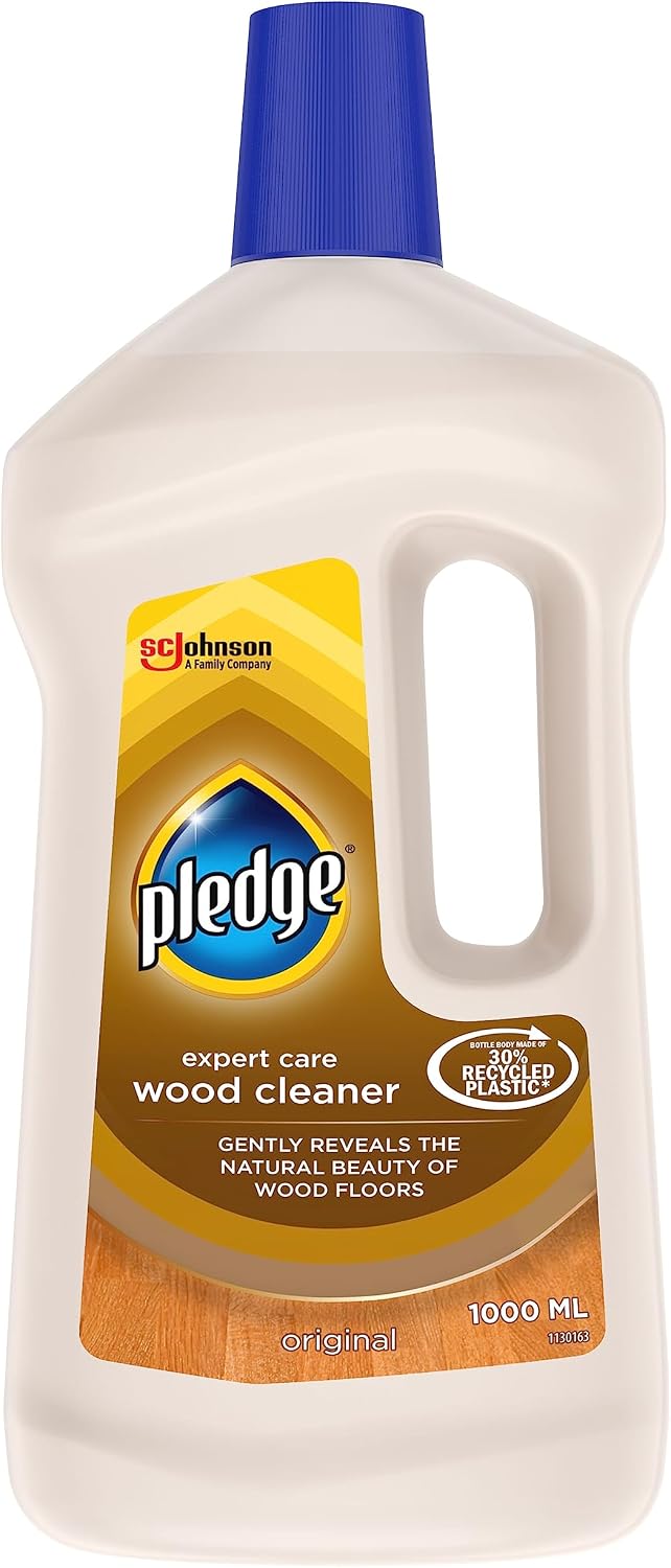 Pledge wooden floor cleaner front view bottle