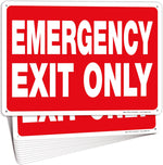 iSYFIX Emergency Exit Only Signs, 10x7 Inch, 10 Pack, Metal Glow | 100% Rust Free .040 Aluminum Signs, Glow in the Dark Laminated, UV, Weather, Scratch, Water & Fade Resistant - Image 15