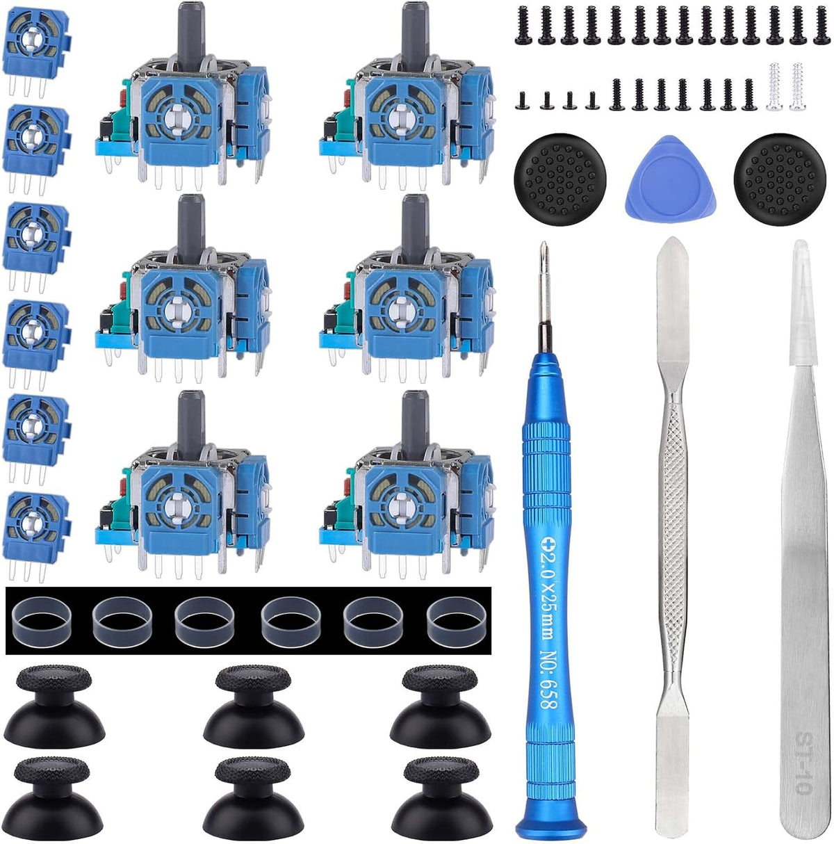 Ikpek analog 3D joysticks replacement kit front view