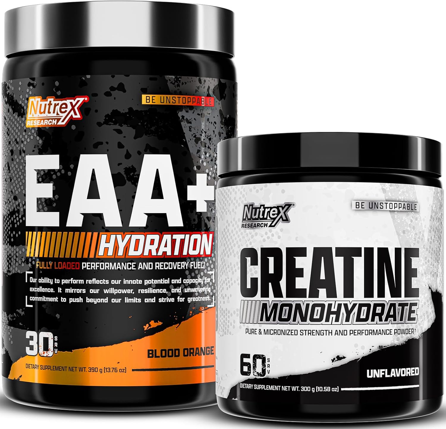 Nutrex Research EAA Hydration Blood Orange tub front view authentic USA imported supplement
