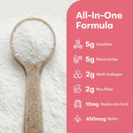 Micro Ingredients strawberry creatine powder packaging back