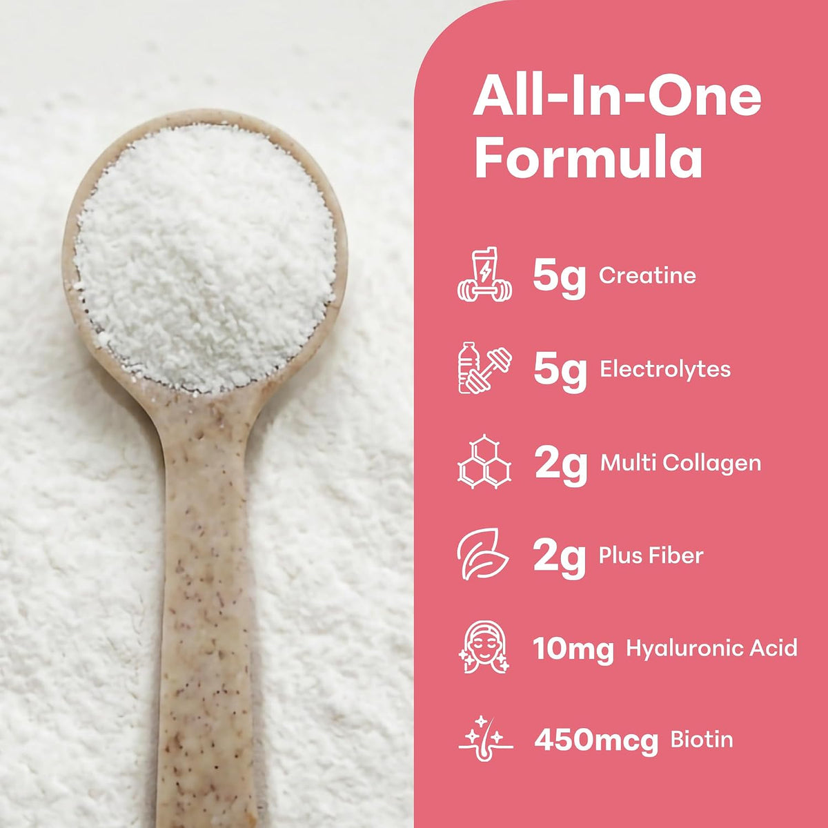 Micro Ingredients strawberry creatine powder packaging back