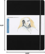 Travelogue Drawing Book, Grand Portrait 10-1/2 x 8-1/4, Ivory Black Artist Journal - Image 10