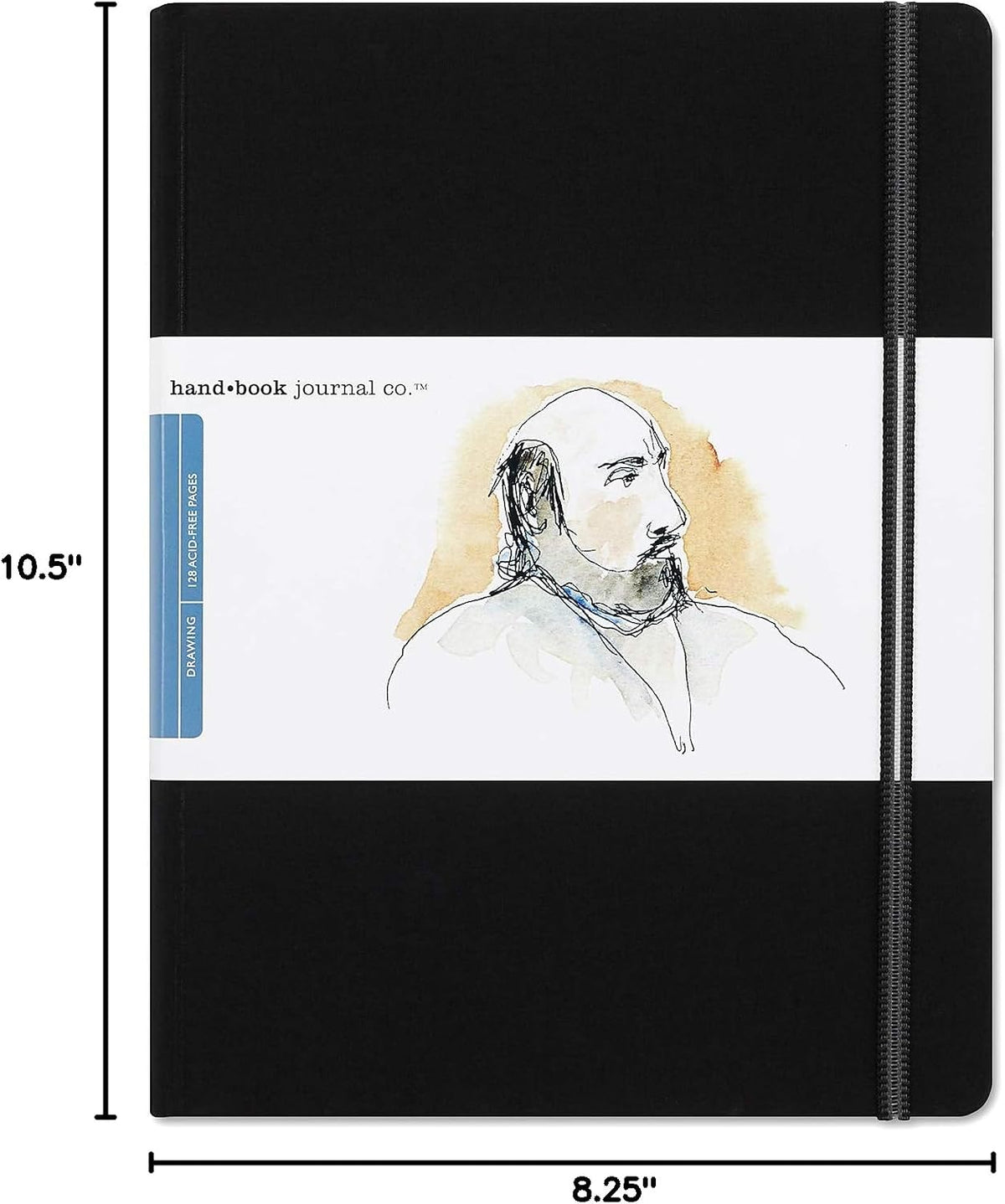 Travelogue Drawing Book, Grand Portrait 10-1/2 x 8-1/4, Ivory Black Artist Journal - Image 10
