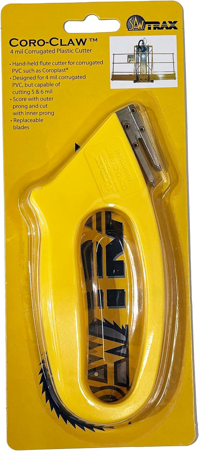 Saw Trax Coro-Claw 4mm Coroplast Cutter front view