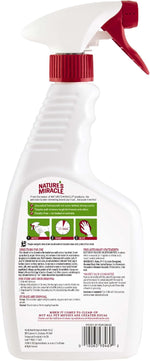 Close up view of the OdorCapture 360 technology logo on the bottle of Nature's Miracle bird cage spray