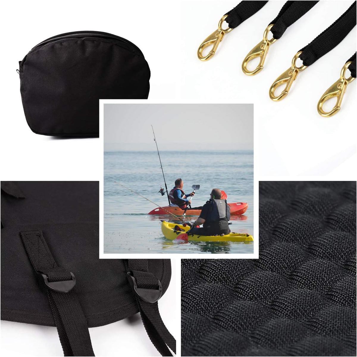 Leader Accessories ergonomic kayak seat side profile