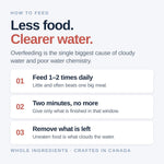 Northfin freshwater fish food container side angle