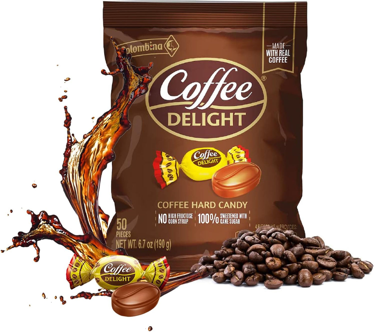 Colombina Coffee Delight Hard Candy, Coffee-Flavored Candy, 150 Count, Bag (Pack of 1) - Image 10