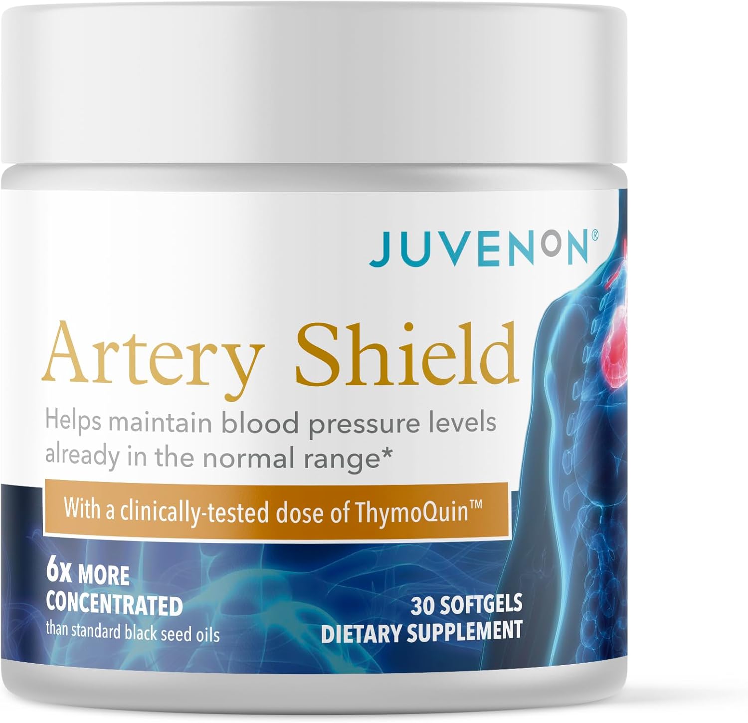 Juvenon Artery Shield - Supplement with Black Seed Oil - Image 1